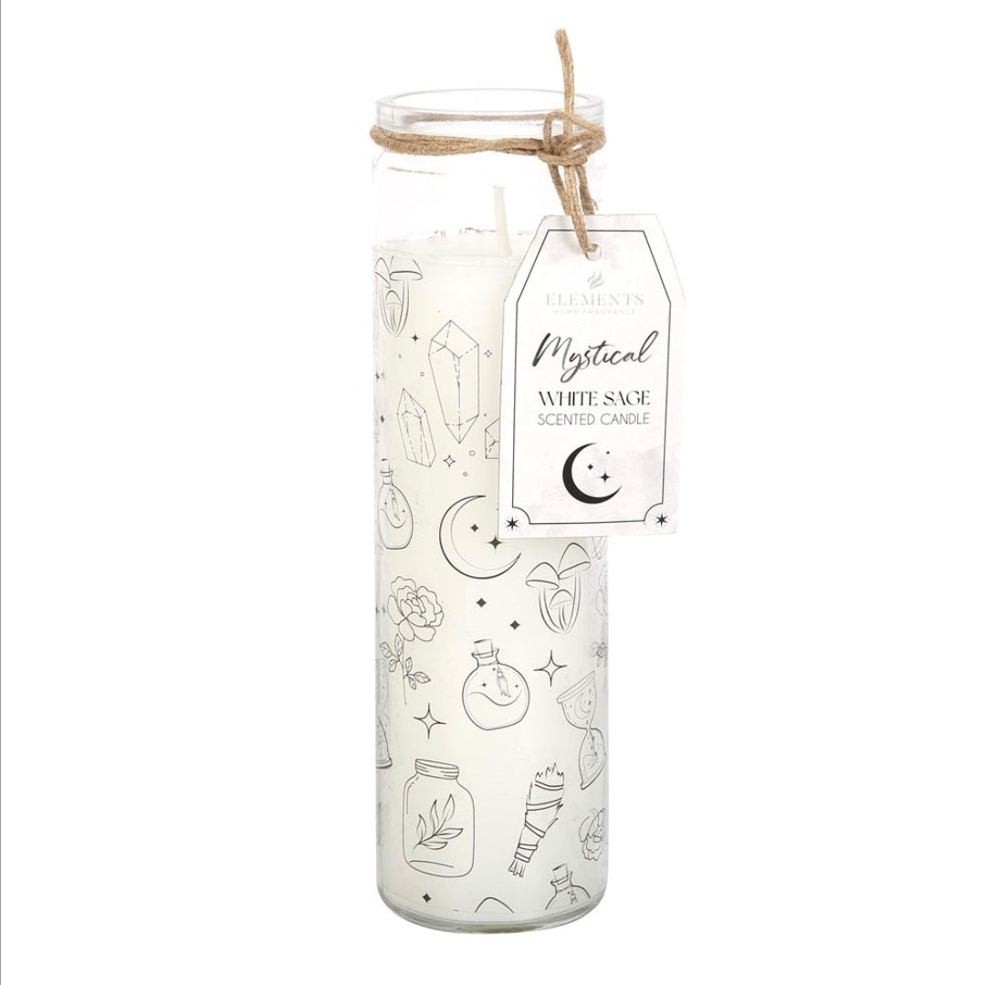 White sage tube candle