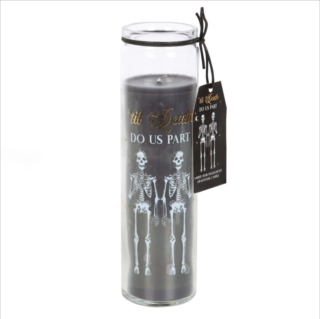 amber noir tube candle