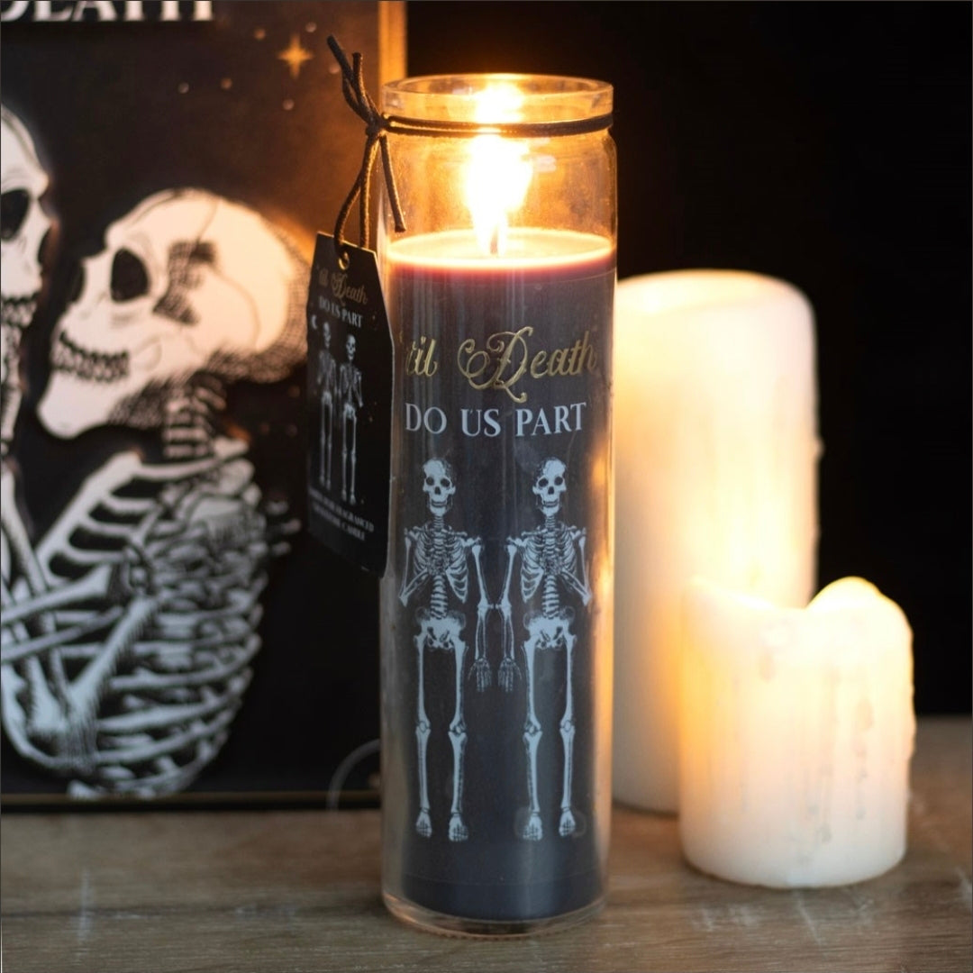 amber noir tube candle