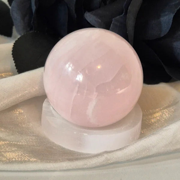 Selenite trinket dish / sphereholder