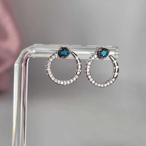 Sapphire earring snake
