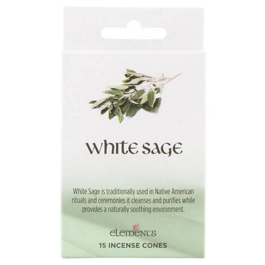Elements white sage cones