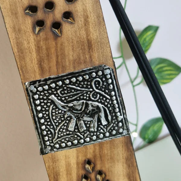 Incense holder elephant wood