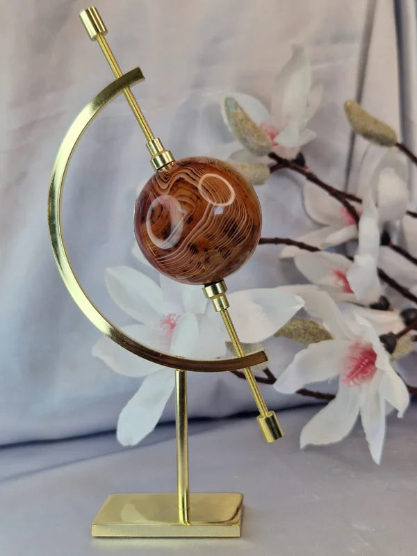Sphere holder globe gold