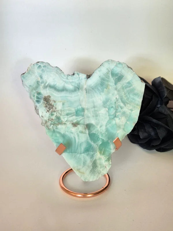 Heart stand rosegold middle