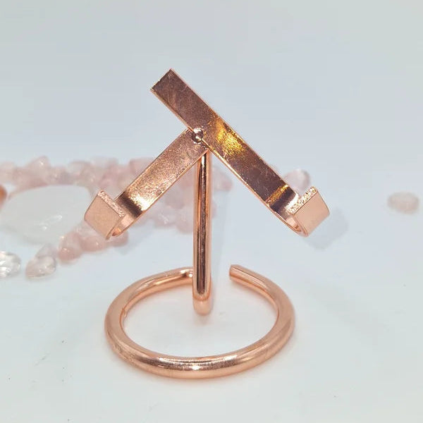 Heart stand rosegold small