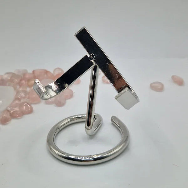 Heart stand silver small