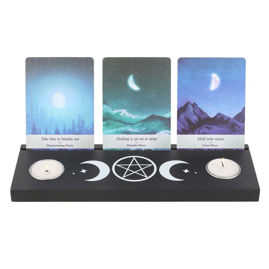 triple moon card holder