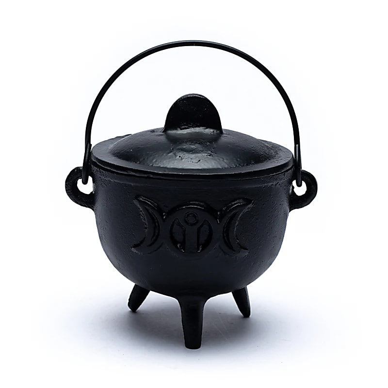 Castiron cauldron triple moon