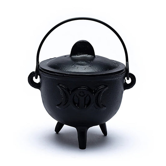 Castiron cauldron triple moon