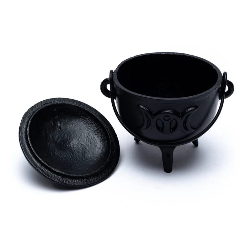 Castiron cauldron triple moon