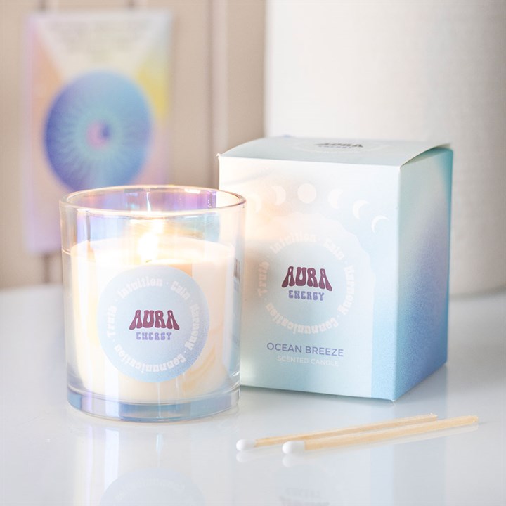Aura energy candle Ocean breeze