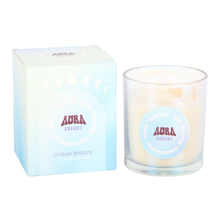 Aura energy candle Ocean breeze