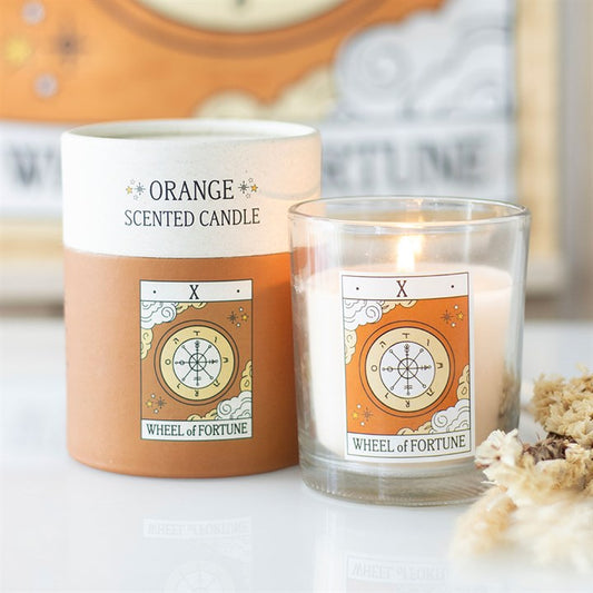 Orange candle wheel of fortune