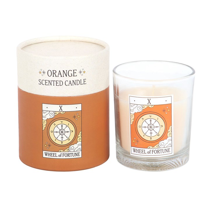 Orange candle wheel of fortune
