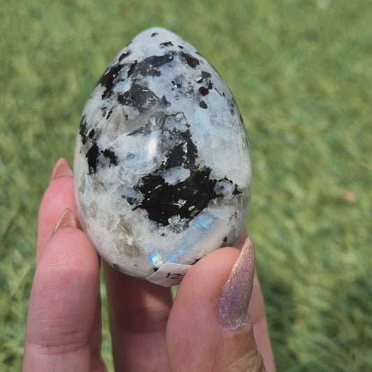 Rainbow moonstone egg 282