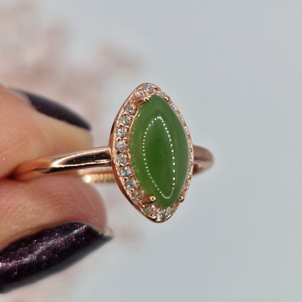 Hetian jade ring