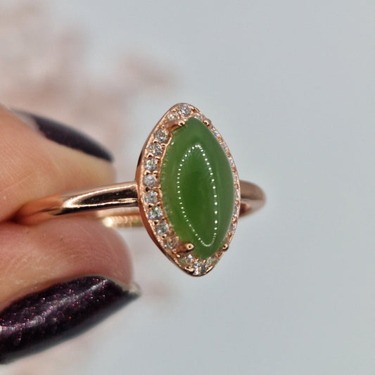 Hetian jade ring