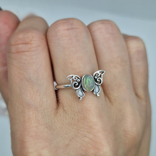 Opal butterfly ring 1