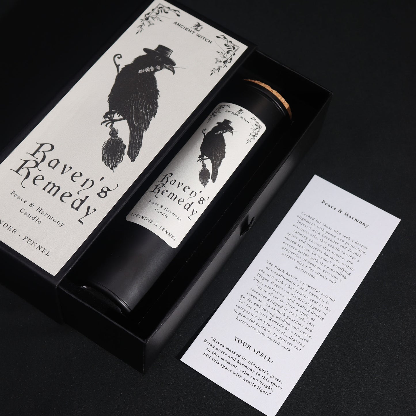 Giftset ravens remedy candle