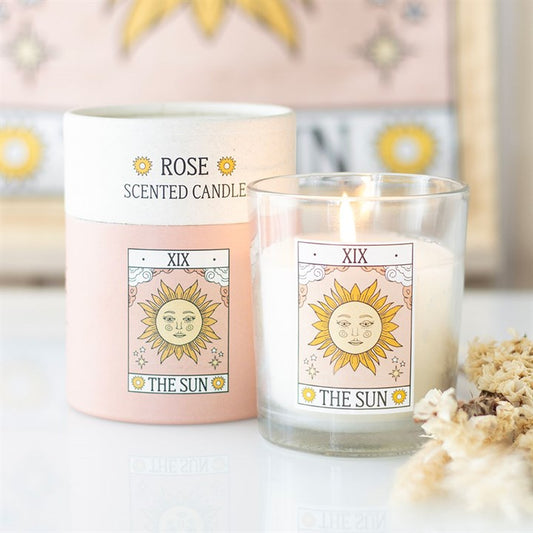 Rose candle the sun