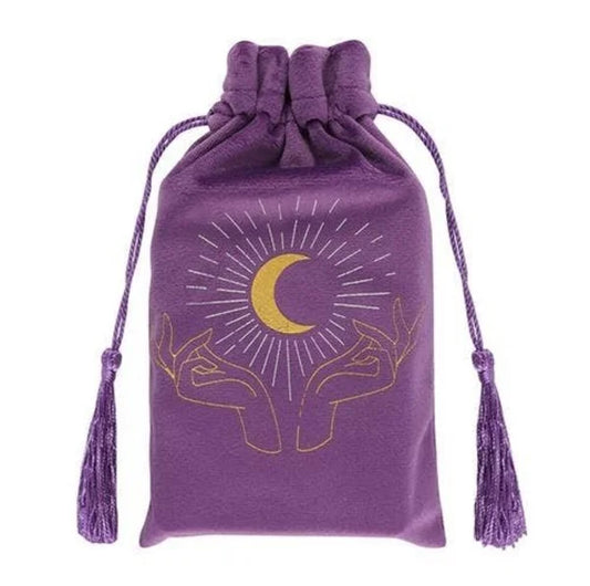 Tarot card bag purple