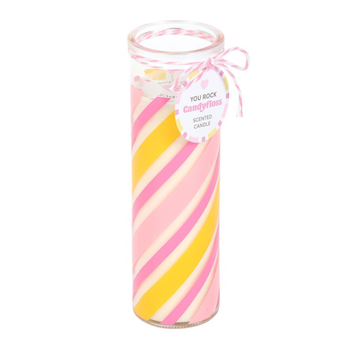 Candyfloss tube candle