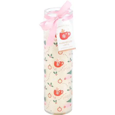 Gingerbread latte tube candle