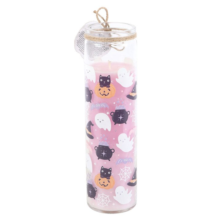 Tube candle candy apple