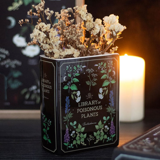 Deadly plants ceramic vase