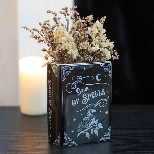 Book of spells ceramic vase
