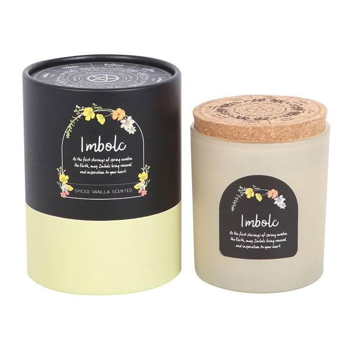 Imbolc candle (spiced vanilla)
